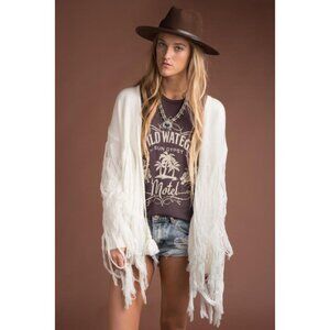 Spell & The Gypsy Leila Tassel Fringe Cardigan One Size Boho Bohemian Indie